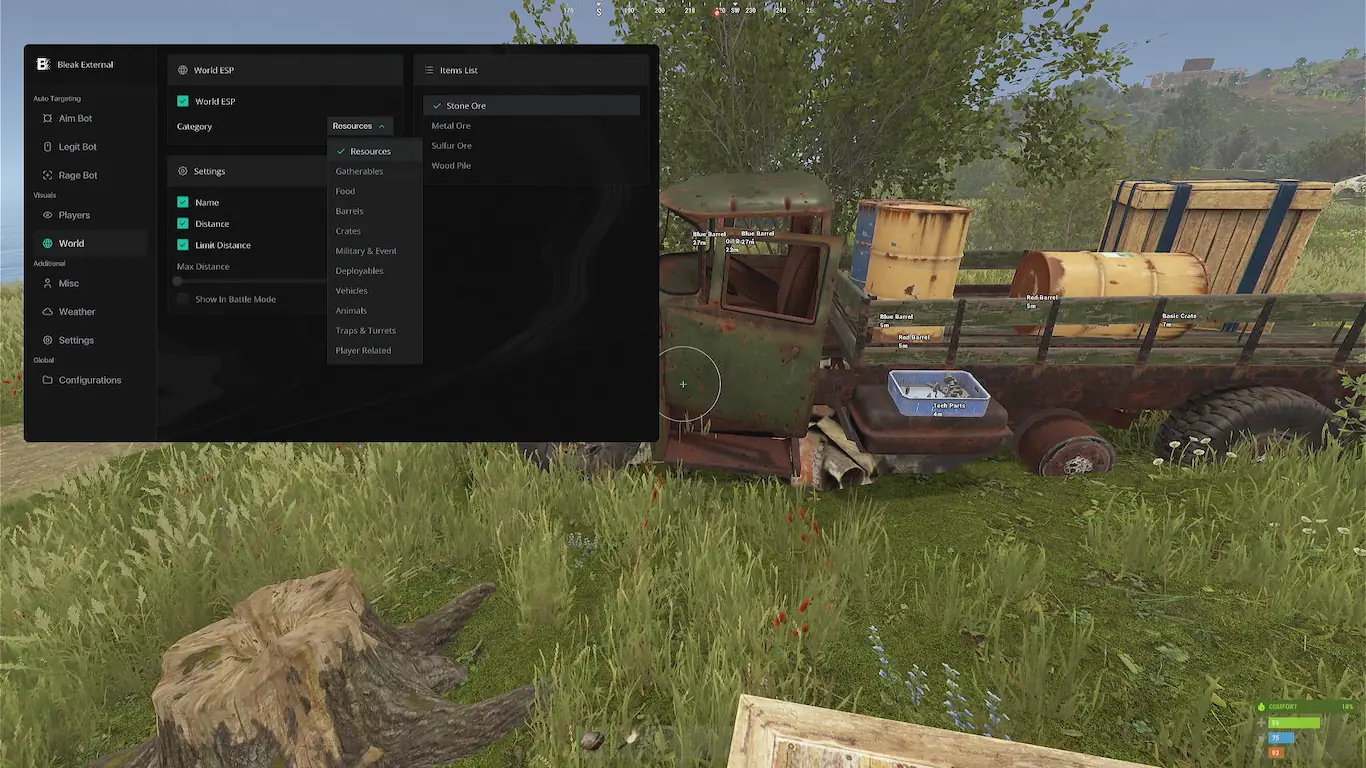 Screenshot 28 do cheat Rust Bleak